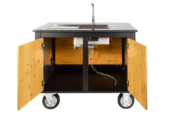 Der Merklinger Outdoor Modul "Toni" (2 Türen + Spülbecken – Armatur) -Brun Grill Geschaft 003 dermerklinger holzbackofen grill pizzaofen spuelmodul outdoorkueche jpg