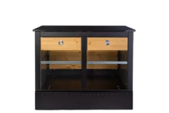 Der Merklinger Outdoor Modul "Eva" (2 Schubladen M. Ablage) -Brun Grill Geschaft 02 dermerklinger modul schublade offen outdoorkueche blende jpg