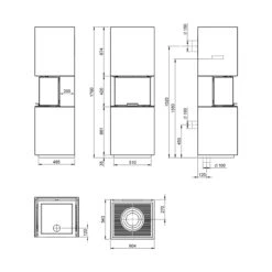 Kaminbausatz Nordpeis CAPRI IR Super Max, 6 KW -Brun Grill Geschaft 068b0aeb3efee1af411c76b120d22aba