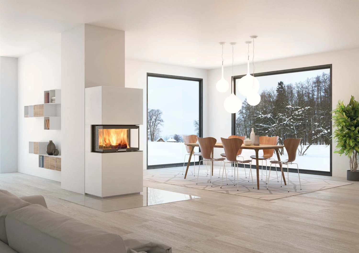 Kaminbausatz Nordpeis MONACO HIGH BASE IR Super Max, 8 KW 5 Kaminbausatz Nordpeis MONACO HIGH BASE IR Super Max, 8 KW – Bild 3