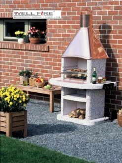 Grillkamin Wellfire AVANTA Mit Kupferhaube -Brun Grill Geschaft 1228 1