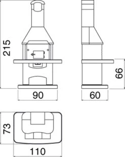 Grillkamin Wellifre NOVA QUATTRO 4 In 1 Braun, Mit Betonhaube 12 Grillkamin Wellifre NOVA QUATTRO 4 In 1 Braun, Mit Betonhaube -Brun Grill Geschaft 1233 1