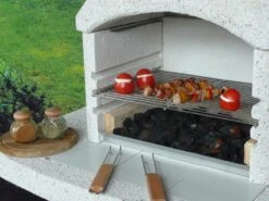 Grillkamin Wellfire NOVA QUATTRO 4 In 1 Weiß Mit Betonhaube -Brun Grill Geschaft 1237 5