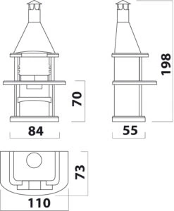 Grillkamin Wellfire ALEGRA Mit Edelstahlhaube 7 Grillkamin Wellfire ALEGRA Mit Edelstahlhaube -Brun Grill Geschaft 1250 1
