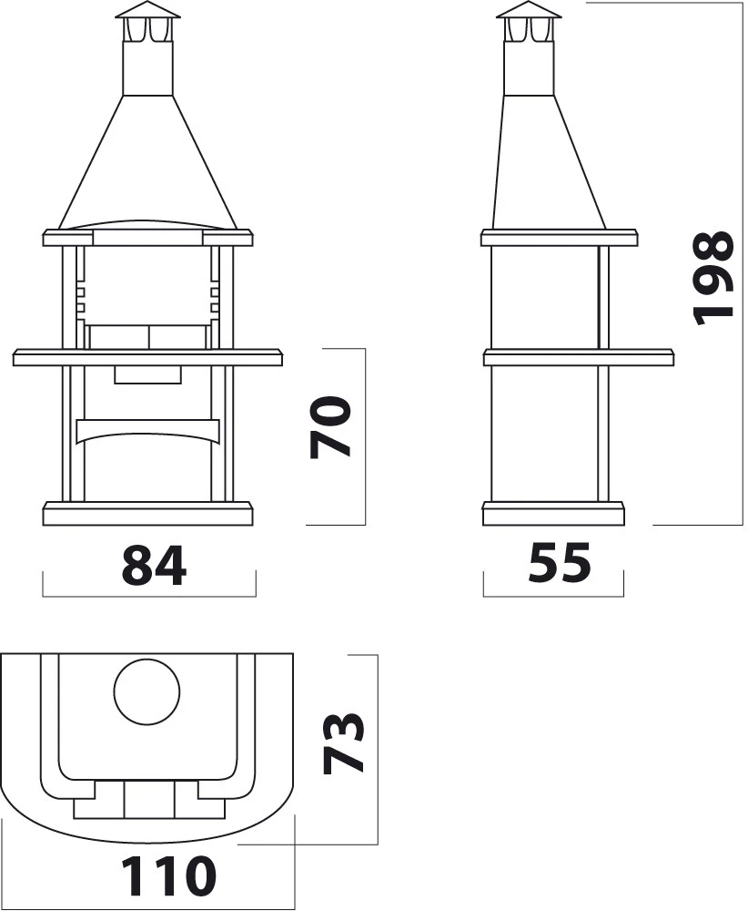 Grillkamin Wellfire ALEGRA Mit Edelstahlhaube 5 Grillkamin Wellfire ALEGRA Mit Edelstahlhaube – Bild 3