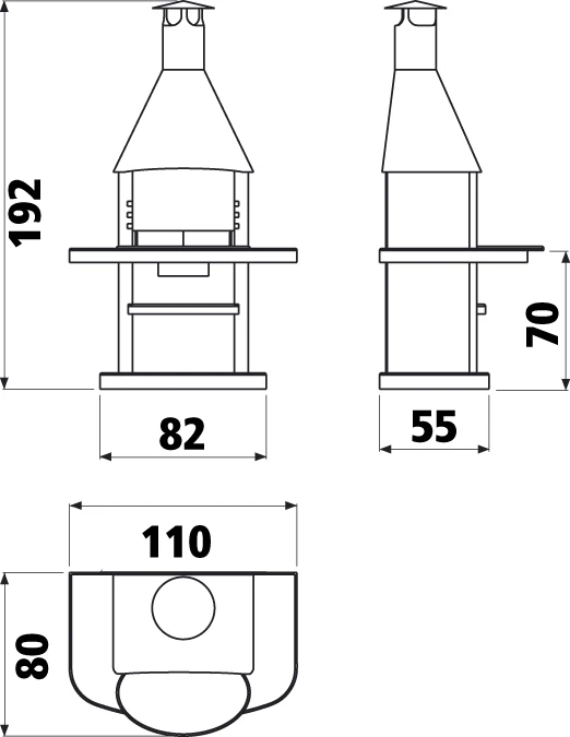 Grillkamin Wellfire ARDEA Mit Edelstahlhaube 5 Grillkamin Wellfire ARDEA Mit Edelstahlhaube – Bild 3