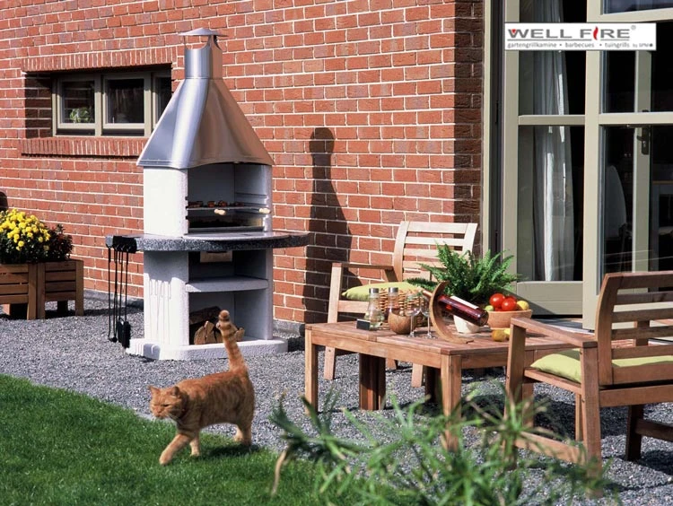 Grillkamin Wellfire ARDEA Mit Edelstahlhaube 6 Grillkamin Wellfire ARDEA Mit Edelstahlhaube – Bild 4