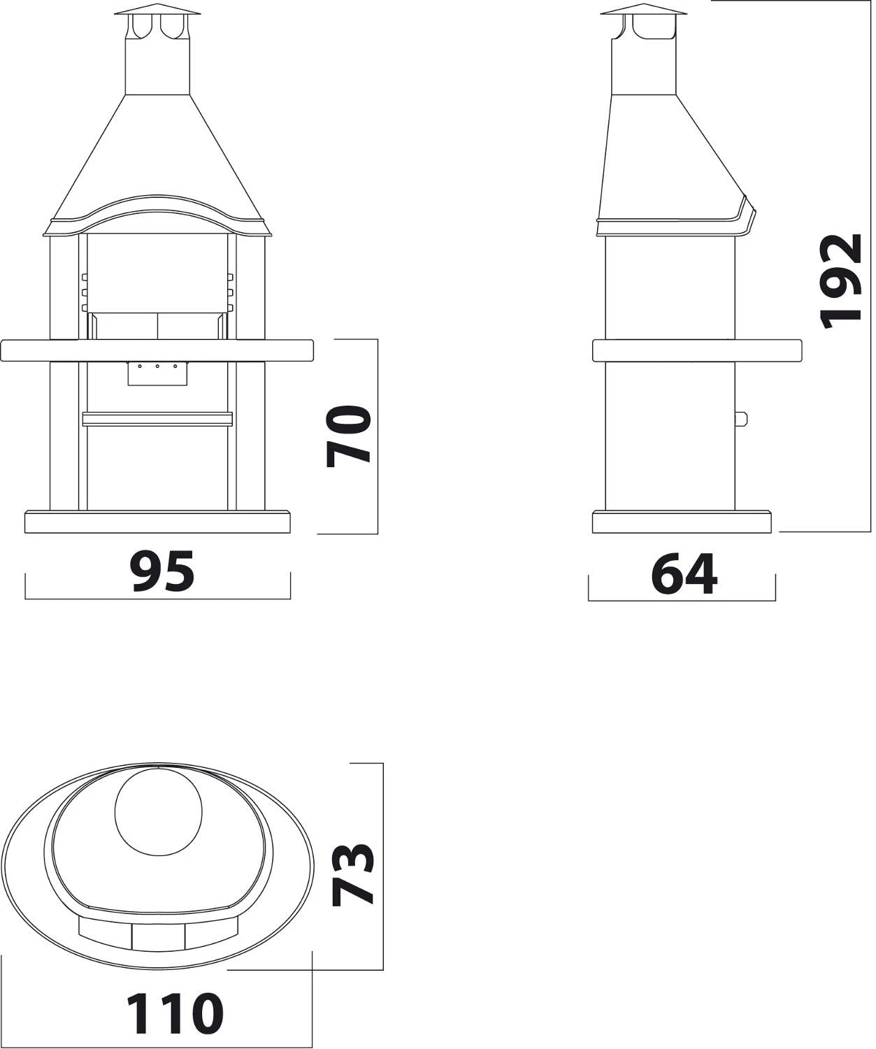 Grillkamin Wellfire DUNA COLORA Mit Edelstahlhaube 5 Grillkamin Wellfire DUNA COLORA Mit Edelstahlhaube – Bild 3