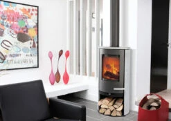 Kaminofen TermaTech TT20Rs Speckstein Schwarz, 5 KW -Brun Grill Geschaft 2511 1