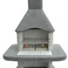 Grillkamin Wellfire SIESTA Schwarz-weiß Mit Betonhaube -Brun Grill Geschaft 3181 0