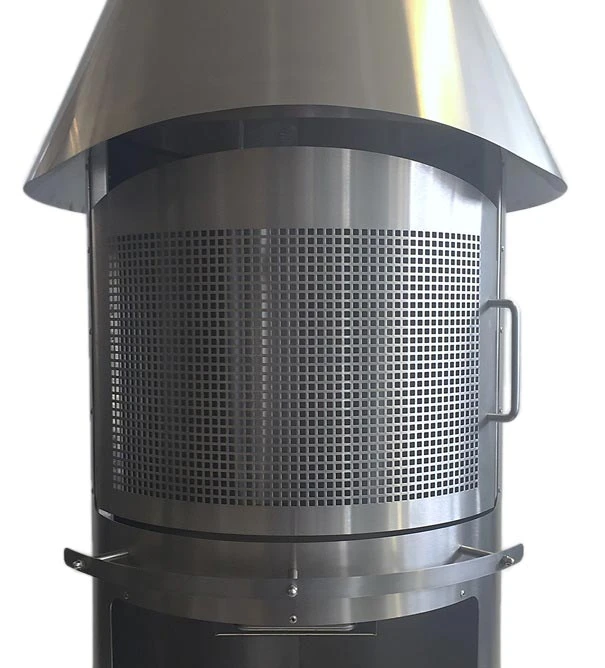 Funkenschutztür Grillkamin Firestar CLASSIC 800, Edelstahl 4 Funkenschutztür Grillkamin Firestar CLASSIC 800, Edelstahl – Bild 2