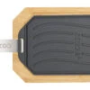 Cozze Gusseisenpfanne Mit Bambus Servierbrett, 16,5x33 Cm