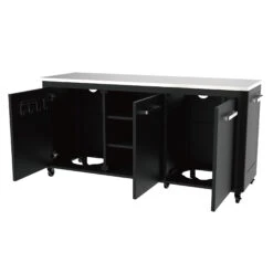 Cozze Outdoor Tisch 3 Türen 180x60x90 Cm -Brun Grill Geschaft 48326