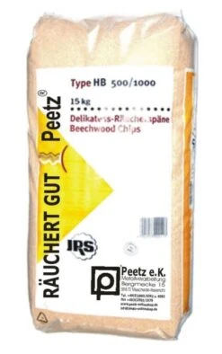 Peetz Delikatess-Räuchermehl Typ HB 500 / 1000, 15 Kg