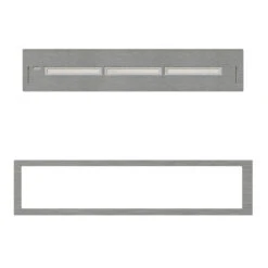 Einbauprofil XL Mit Bio Ethanol Brenner Silber Xaralyn -Brun Grill Geschaft 5176df053ccc977851a74edaadd93f11