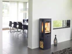 Kaminofen Nordpeis DUO 2 Schwarz, 5 KW -Brun Grill Geschaft 519822a9eb1c38dbf3d32cb6162ea0ec