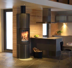 Kaminbausatz Nordpeis RONDA, 5 KW -Brun Grill Geschaft 5504 3