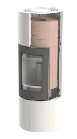 Kaminbausatz Nordpeis RONDA 160, 5 KW -Brun Grill Geschaft 5505 4