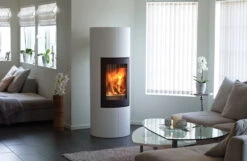 Kaminbausatz Nordpeis RONDA 160, 5 KW -Brun Grill Geschaft 5505 5