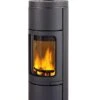 Kaminofen Wasserführend Leda NOVIA W Schwarz, 8 KW -Brun Grill Geschaft 6661 0