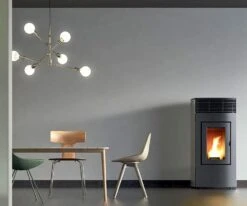 Pelletofen Wasserführend RED LOTO Metall Hydro, 16 KW -Brun Grill Geschaft 7643 4