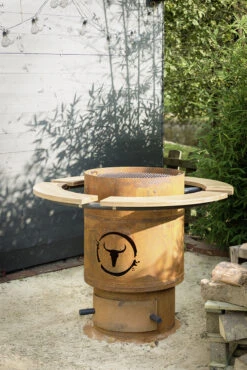 MOESTA-BBQ Bandit FirePlace Inkl. Bambus Ablagen Und Bambus Lasur -Brun Grill Geschaft bandit terasse anwendung 805