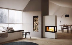 Kaminbausatz Nordpeis DAVOS P, 10.5 KW -Brun Grill Geschaft davos p responsive1100