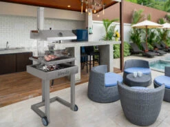 Edelstahlgrill Wamsler LIFTER DELUXE Mit Grillhaube -Brun Grill Geschaft edelstahlgrill wamsler lifter deluxe mit grillhaube 3