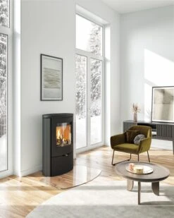 Kaminofen TermaTech TT80RL Schwarz, 5,5 KW -Brun Grill Geschaft fca07a5577a0b130e7886aacc03a7a4f