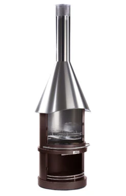 Grillkamin Edelstahl Firestar DESIGN 800 -Brun Grill Geschaft firestar dn 800 design braun brown 3