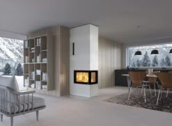 Kaminbausatz Nordpeis DAVOS P, 10.5 KW -Brun Grill Geschaft kaminbausatz nordpeis davos p high 3 seitenkamin 4 14247