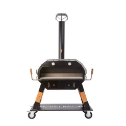 Der Merklinger 1200 Holzofen Standard -Brun Grill Geschaft merklinger holzbackofen grill pizzaofen brotbackofen 1200 vorne tuere auf jpg