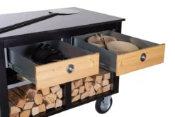 Der Merklinger Outdoor Modul "Eva" (2 Schubladen M. Ablage) -Brun Grill Geschaft merklinger holzbackofen grill pizzaofen brotbackofen mobiler seitentisch granit schubladen ofen zubehoer2 schwarz jpg