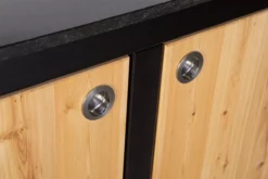 Der Merklinger Outdoor Modul "Anton" (2 Türen M. Ablage) -Brun Grill Geschaft merklinger holzbackofen grill pizzaofen brotbackofen mobiler seitentisch granit tueren griffe jpg