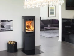 Kaminofen Nordpeis DUO 4 Schwarz, 5 KW -Brun Grill Geschaft nordpeis kaminofen duo4 schwarz ambiente 0u7uso9yqsgbws