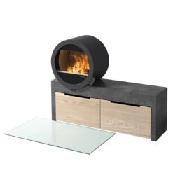 Kaminofen Nordpeis ME Bank 5,8 KW Schwarz -Brun Grill Geschaft nordpeis me bank standard 03 008govnrwjcrr0a