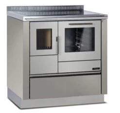 Holzherd Greithwald Tyrola TRA 80, 7 KW -Brun Grill Geschaft tr a80 edelstahl