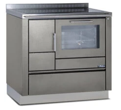 Holzherd Greithwald Tyrola TRA 90, 7 KW -Brun Grill Geschaft tr a90 edelstahl