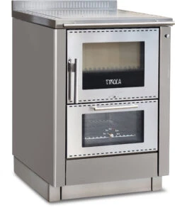 Holzherd Greithwald Tyrola TRF 60, 6 KW -Brun Grill Geschaft trf 60 edelstahl